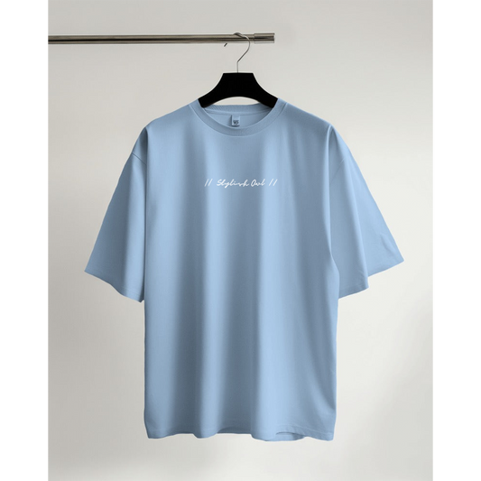 StylishOwl - Classic Oversized T-Shirt (Baby Blue)