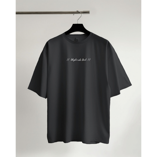 StylishOwl - Classic Oversized T-Shirt (Black)