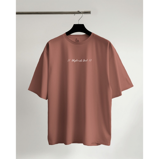 StylishOwl - Classic Oversized T-Shirt (Coral)