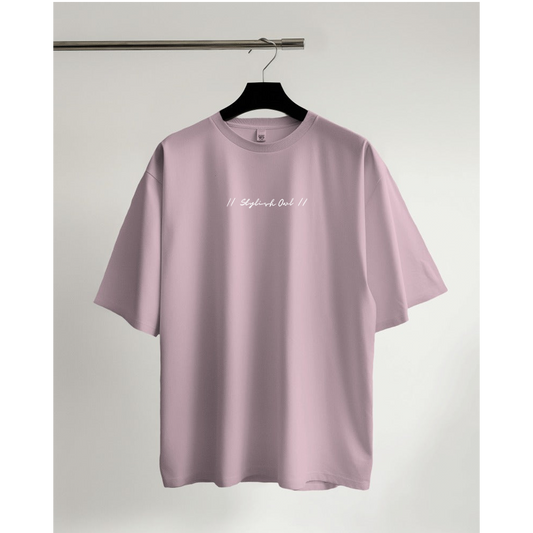 StylishOwl - Classic Oversized T-Shirt (Light Baby Pink)