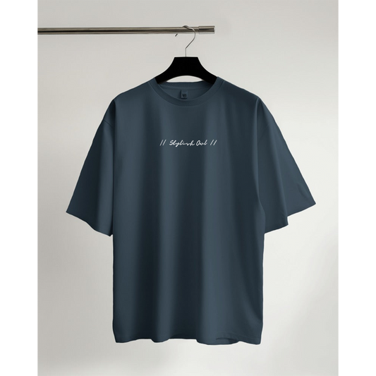 StylishOwl - Classic Oversized T-Shirt (Petrol Blue)