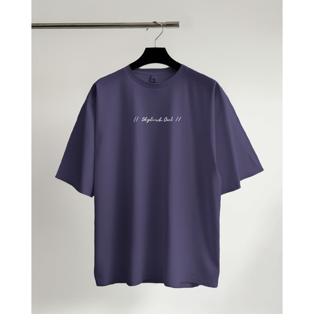 StylishOwl - Classic Oversized T-Shirt (Purple)