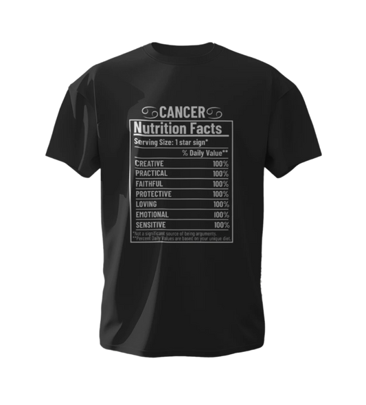 Cancer Nutrition Facts Unisex T-Shirt