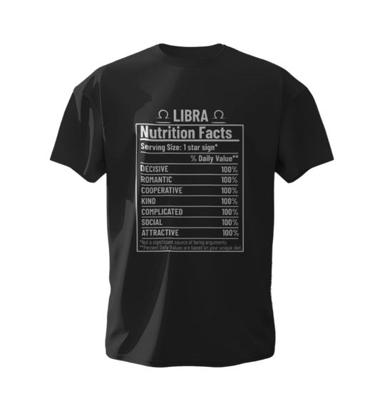 Libra Nutrition Facts Unisex T-Shirt