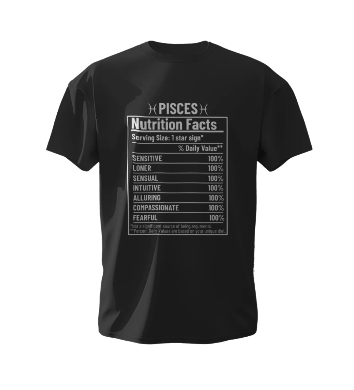 Pisces Nutrition Facts Unisex T-Shirt