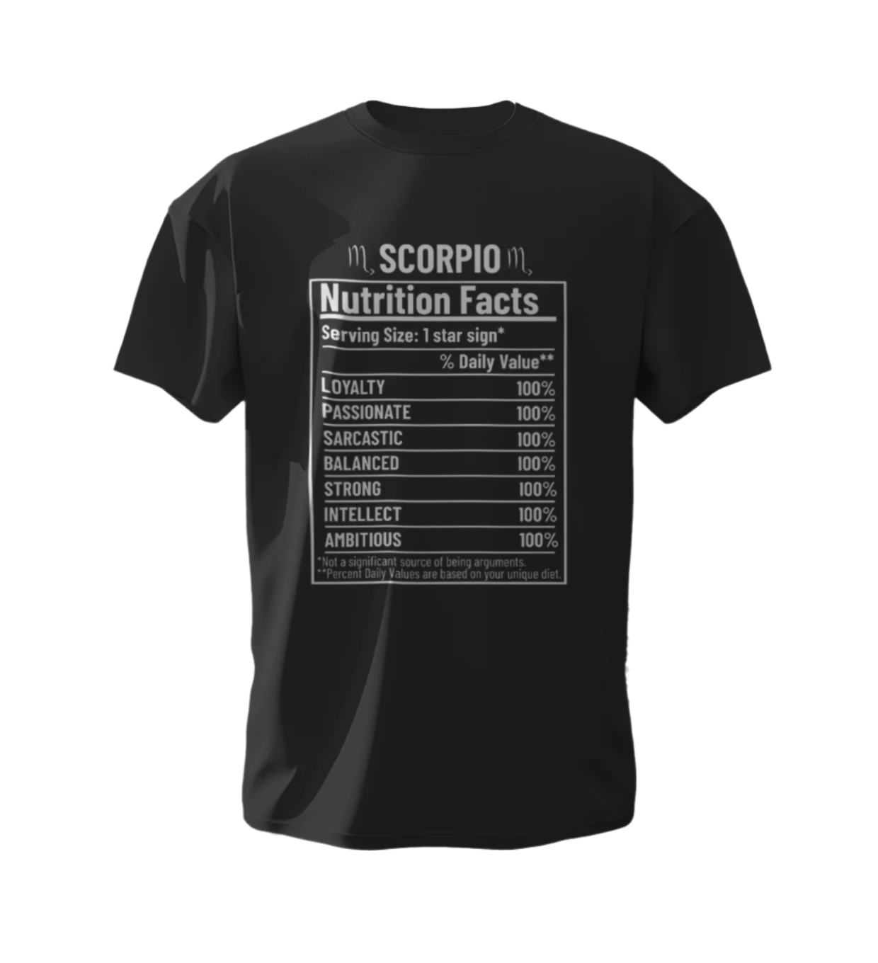 Scorpio Nutrition Facts Unisex T-Shirt